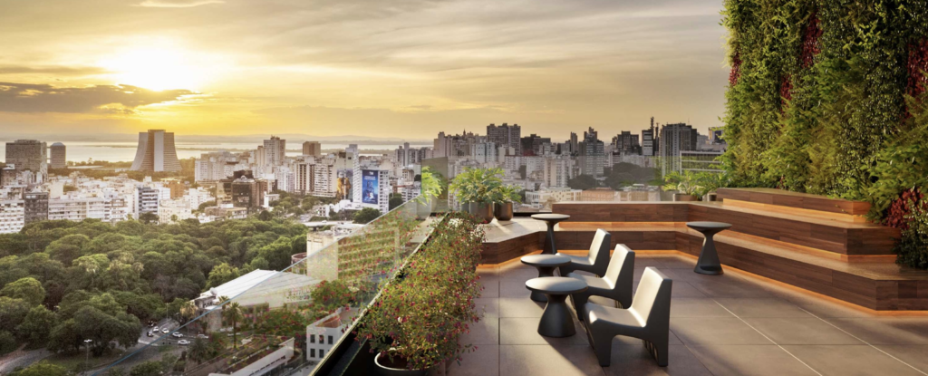 Mural Bom Fim | Vista Perene para a Redenção e Pôr do Sol do Guaíba